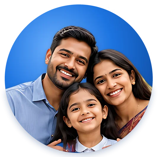 A happy family — join Shishu Vikas Yojana