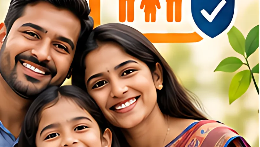 Happy parents with their daughter — accident insurance for each parent