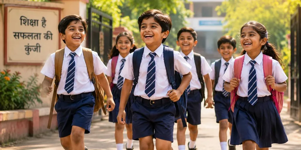 Off to school with a smile — Shishu Vikas Yojana