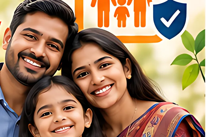 Happy parents with their daughter — family protection under SVY
